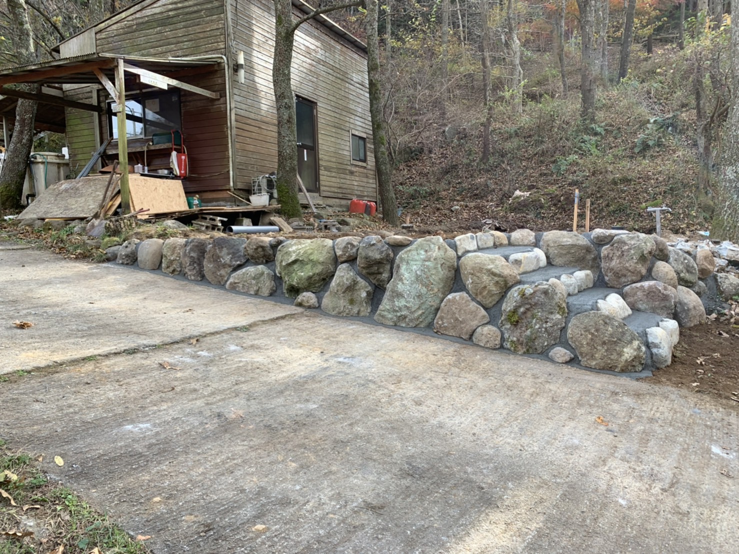 石積み階段工事